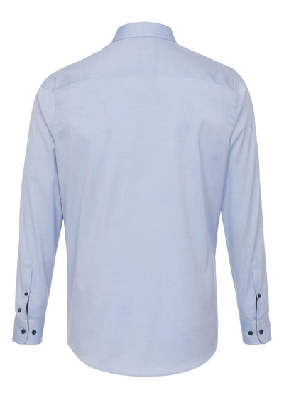 3592-422 PURE Hemd City Black Langarm 110 uni mittelblau