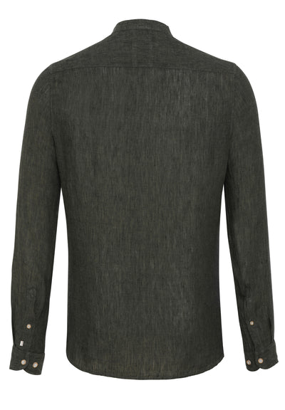 3801-21620 PURE- Casual Hemd Langarm 436 uni tanne
