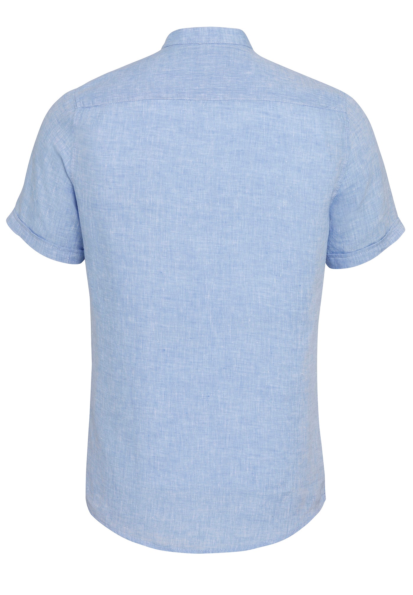 3801-22620 PURE- Casual Hemd Halbarm 100 uni hellblau