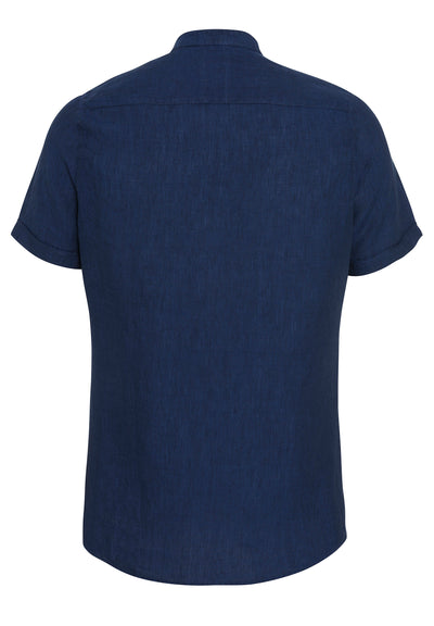 3801-22620 PURE- Casual Hemd Halbarm 130 uni marine