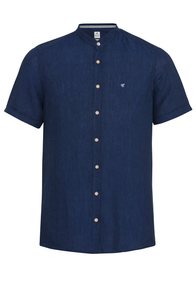 3801-22620 PURE- Casual Hemd Halbarm 130 uni marine