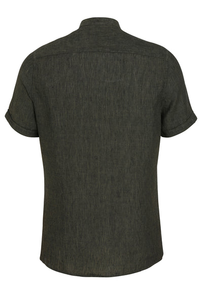 3801-22620 PURE- Casual Hemd Halbarm 436 uni tanne