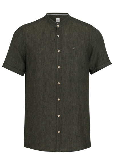 3801-22620 PURE- Casual Hemd Halbarm 436 uni tanne