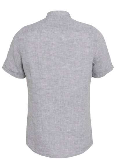 3801-22620 PURE- Casual Hemd Halbarm 710 uni grau