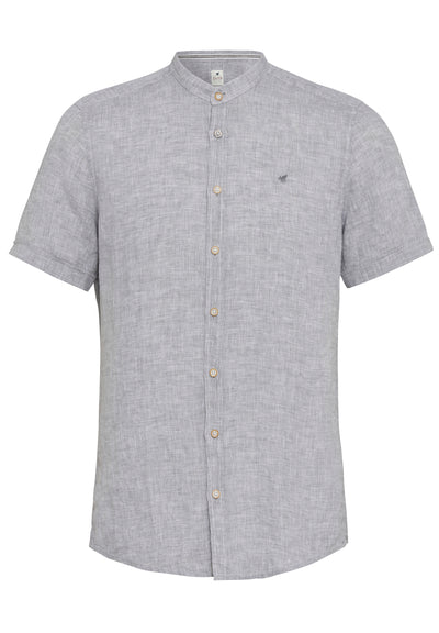 3801-22620 PURE- Casual Hemd Halbarm 710 uni grau