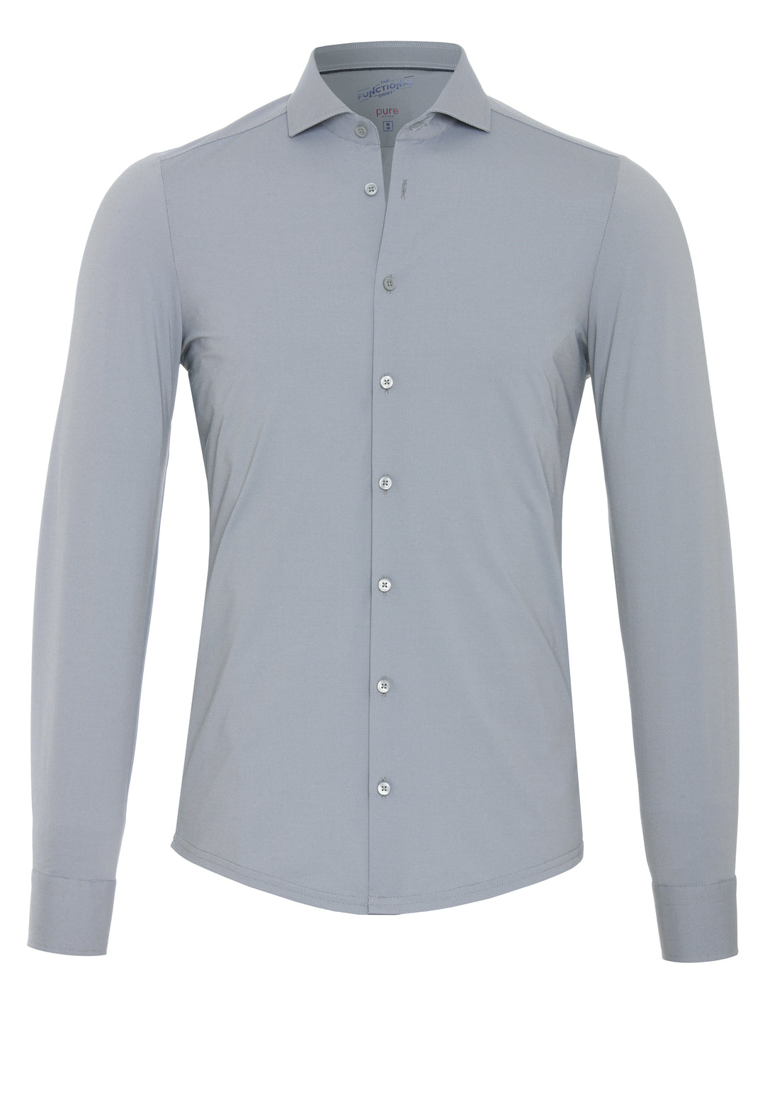 4030-21750 PURE- Functional Hemd Langarm 710 uni grau