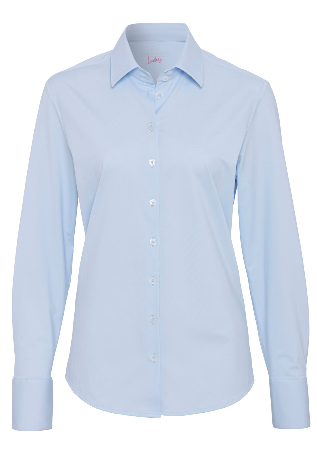 4030-91901 PURE- Functional Bluse slim fit Langarm 100 uni hellblau