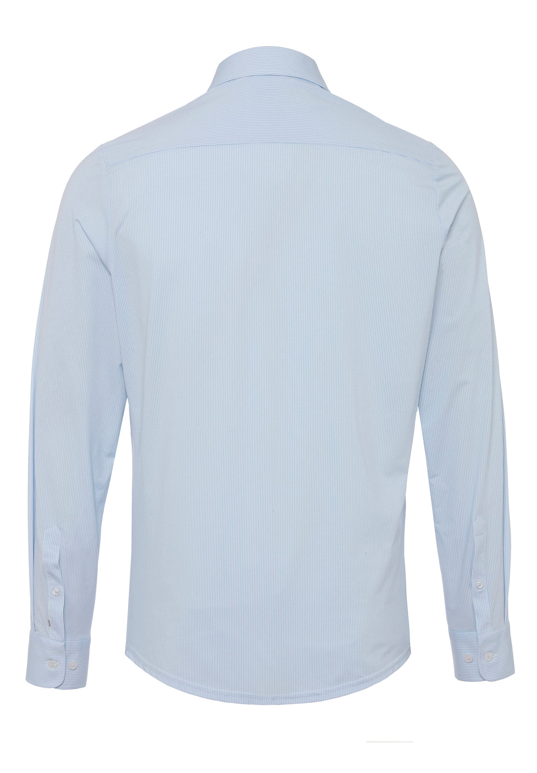 Rückansicht des 4048-21750 Herren Funktionshemds in Blau. Leichtes, elastisches Material für hohen Tragekomfort und perfekte Passform im Alltag.