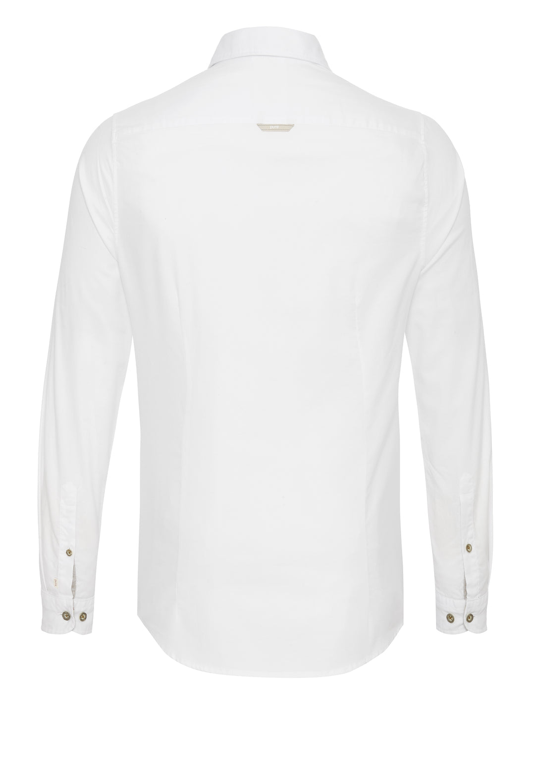 5010-21301 PURE Tracht Hemd slim fit Langarm 901 uni weiß