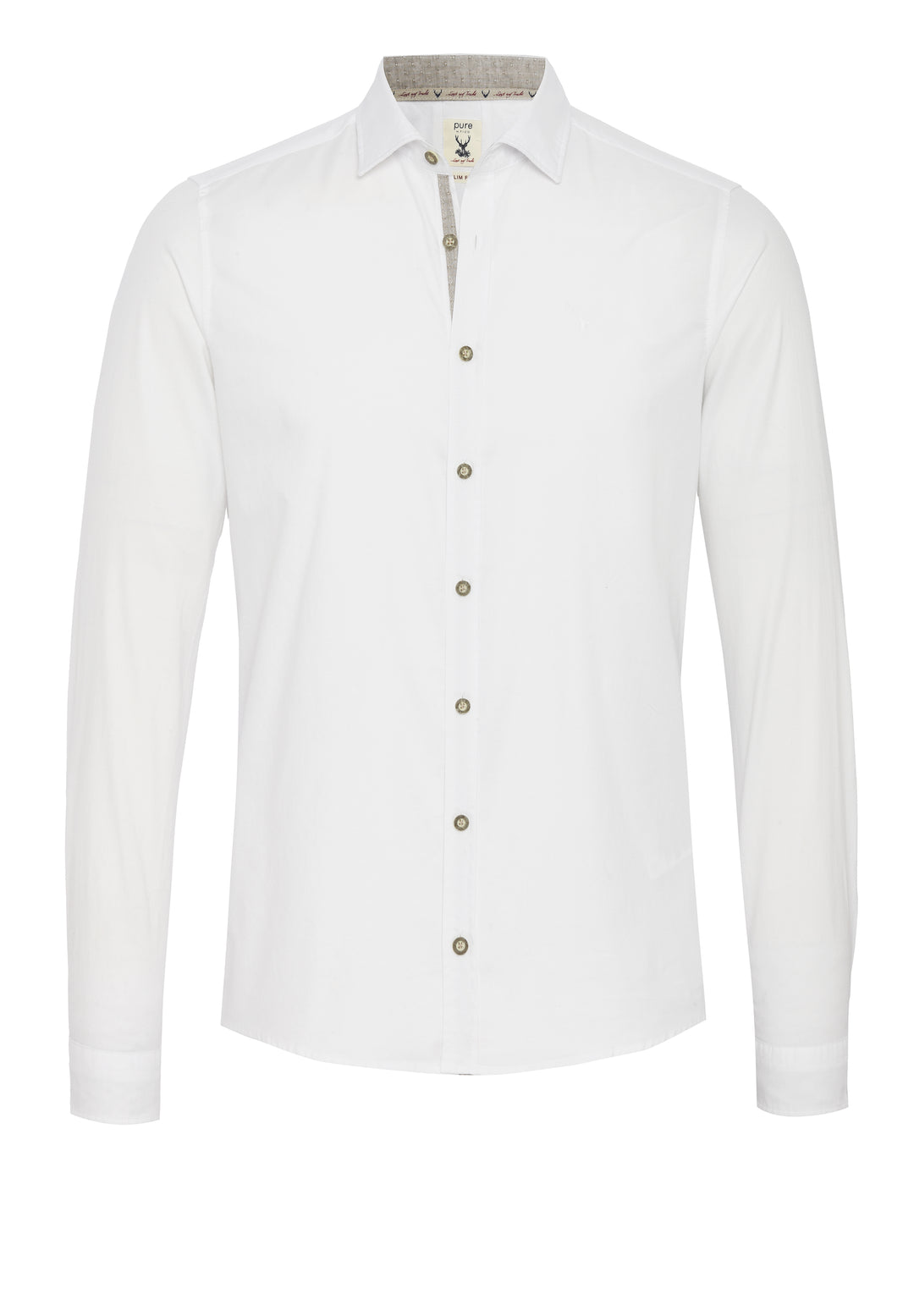 5010-21301 - Tracht Hemd Slim Fit - weiß