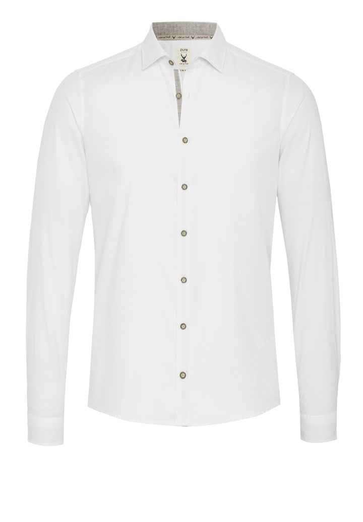 5010-21301 - Tracht Hemd Slim Fit - weiß