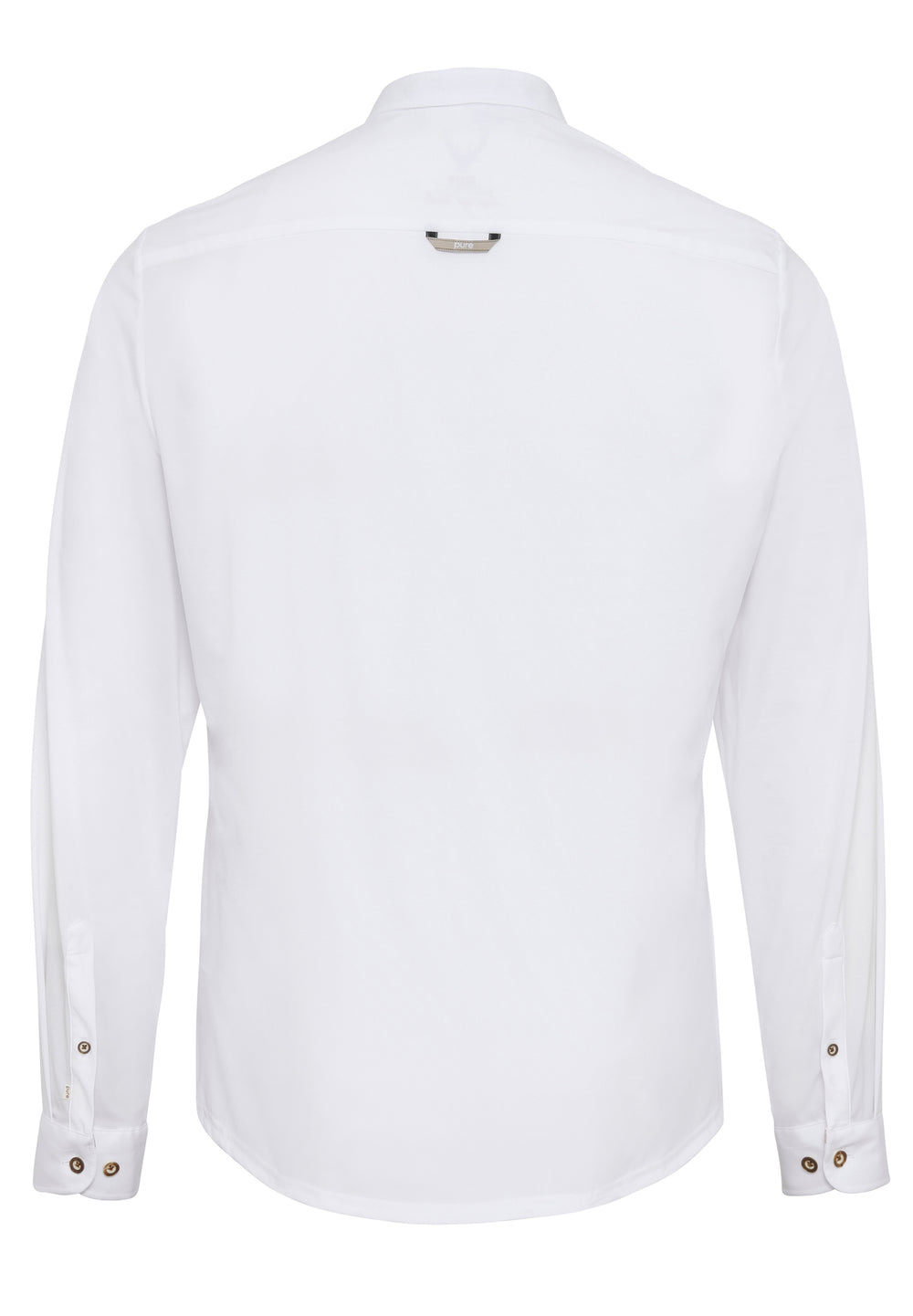 5018-21690 PURE Tracht Functional Hemd slim fit Langarm 900 uni weiß