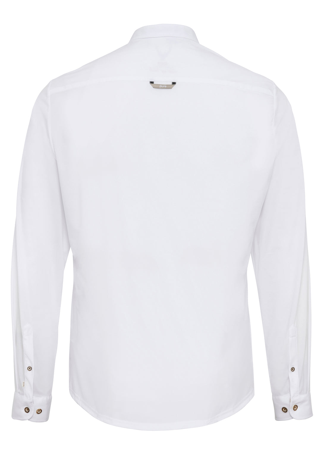 5018-21690 PURE Tracht Functional Hemd slim fit Langarm 900 uni weiß