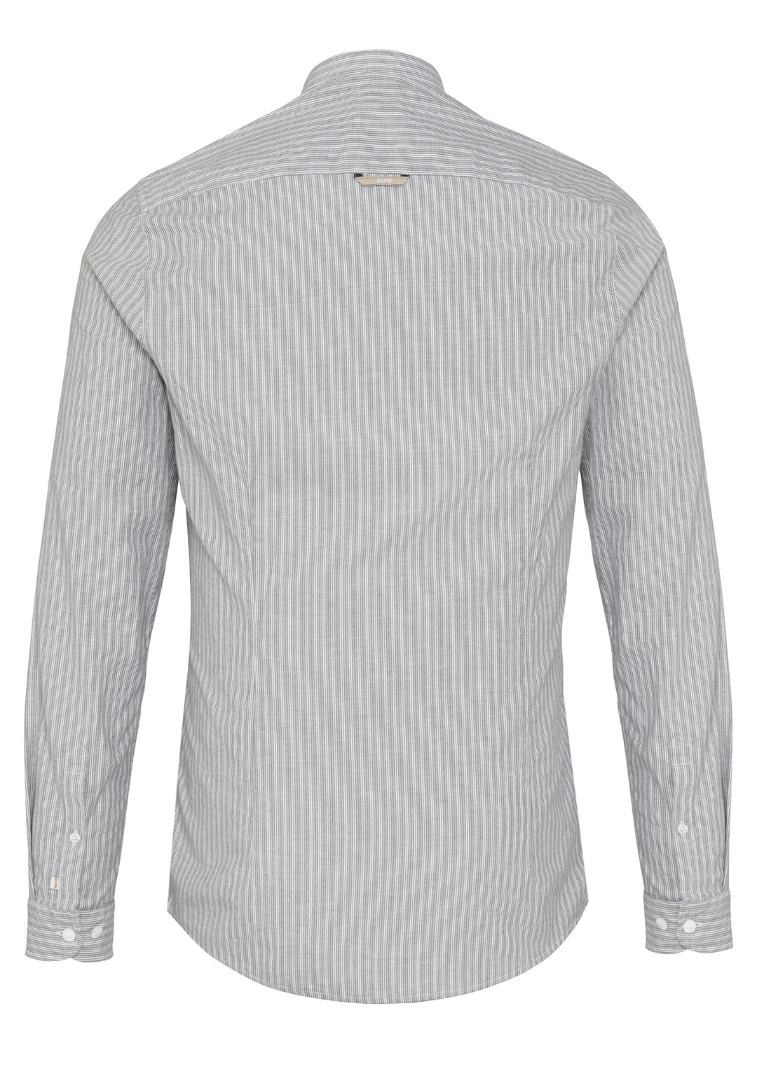 5019-21682 PURE Tracht Hemd slim fit Langarm 463 streifen grün