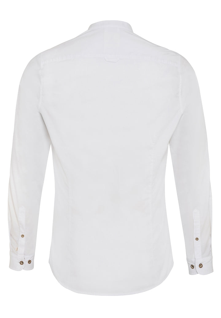 5021-21680 PURE Tracht Hemd slim fit Langarm 902 uni weiß