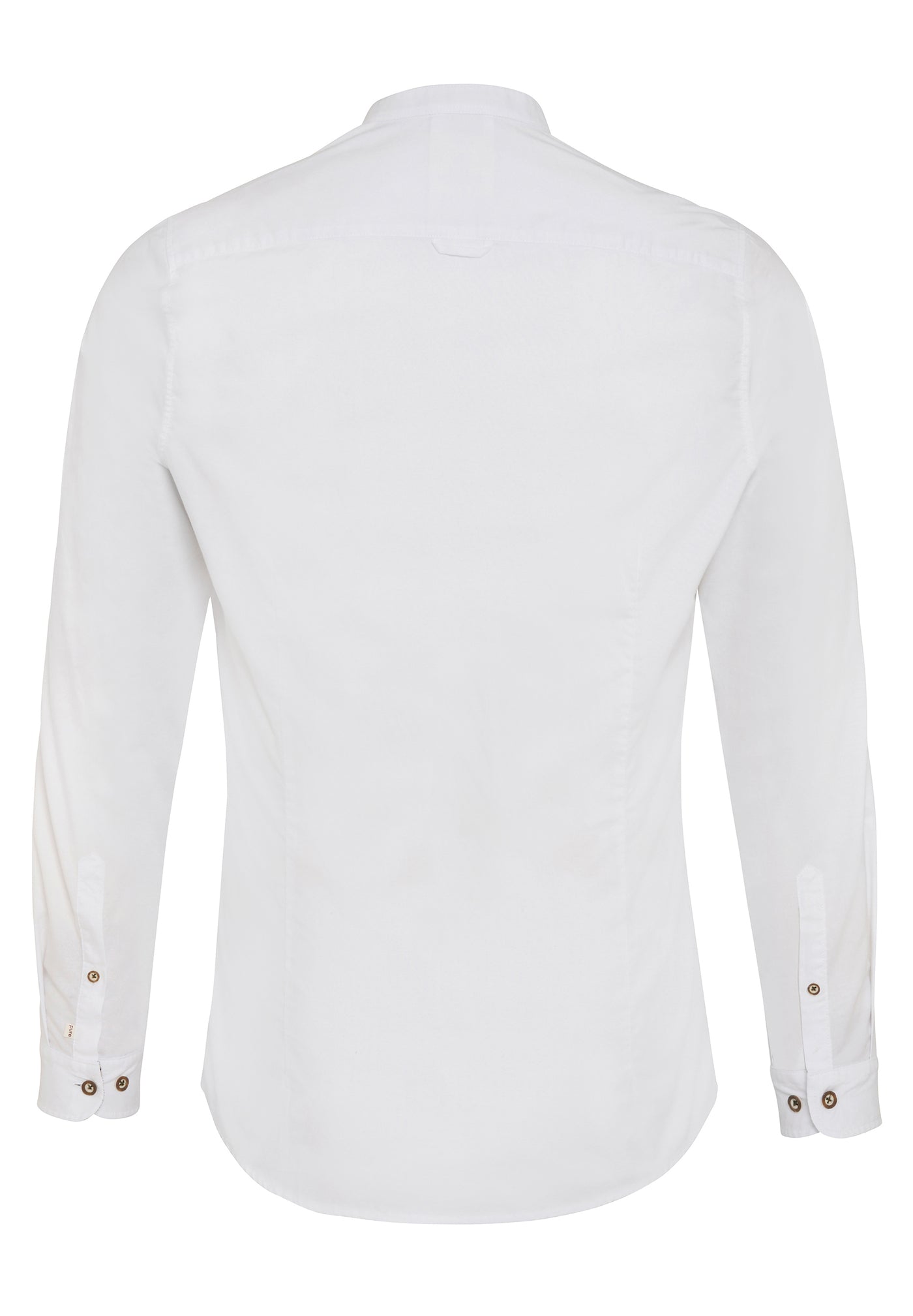 5021-21680 PURE Tracht Hemd slim fit Langarm 902 uni weiß