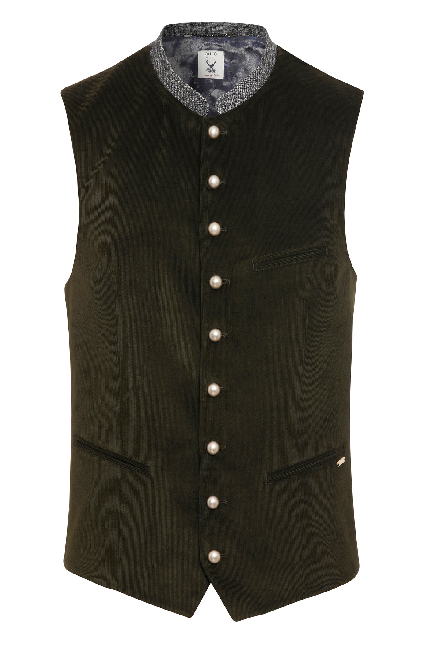 D12697-92697 - Traditional costume vest slim fit - green