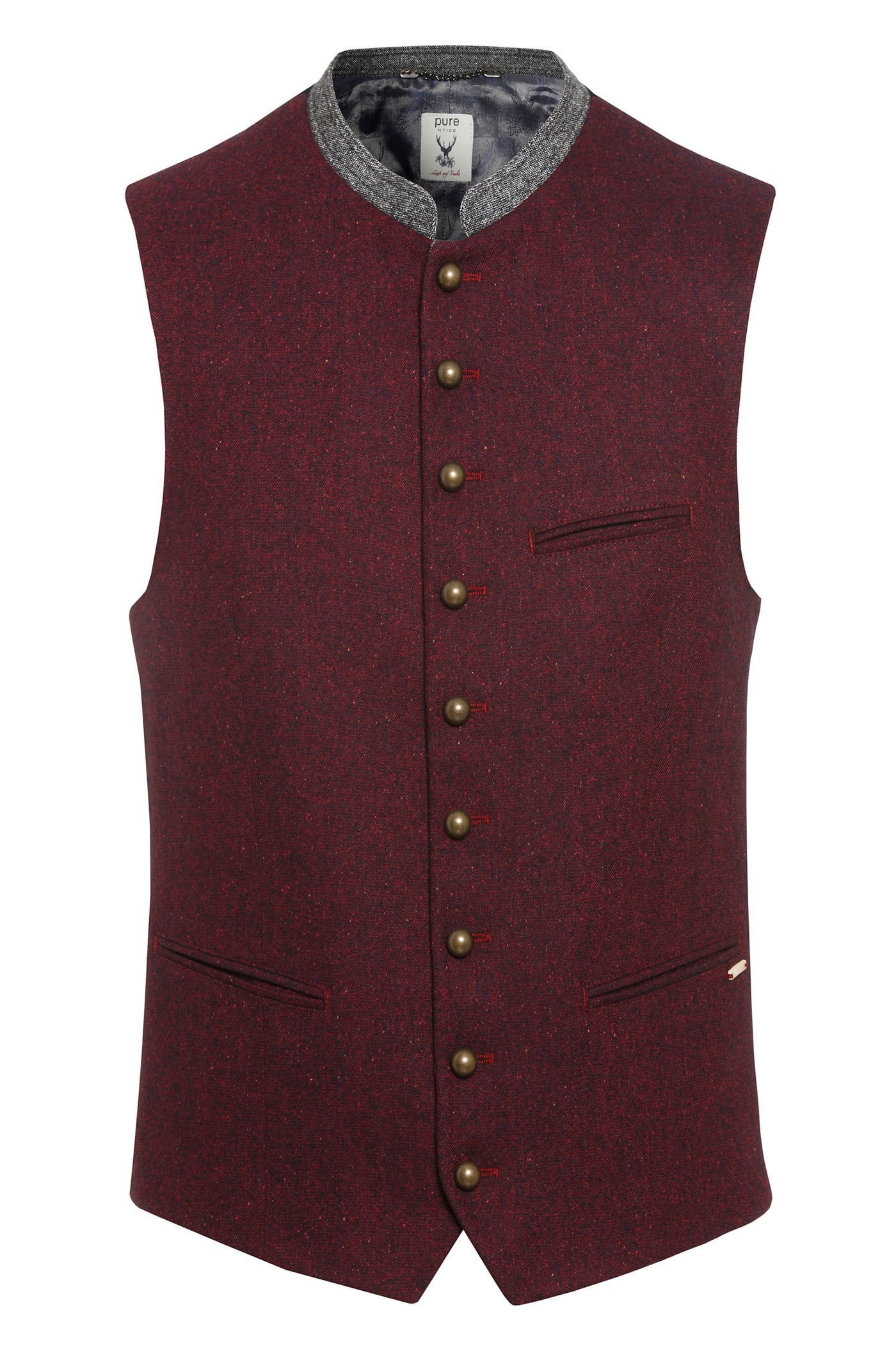 D12699-92699 - Traditional costume vest slim fit - red