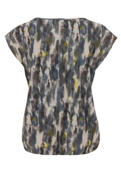 D41352-92902 Pure Functional T-Shirt Damen slim fit Halbarm 476 druck oliv